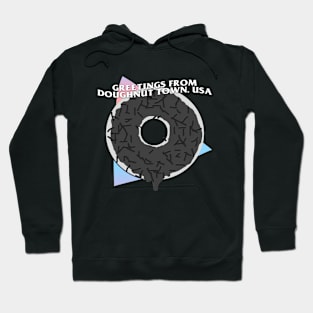 grey doughnut town Hoodie